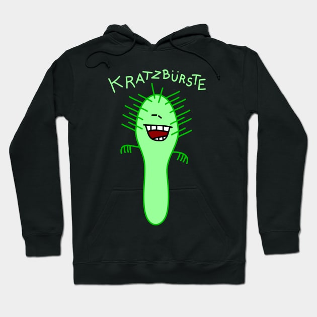 Funny scratching brush Hoodie by spontania